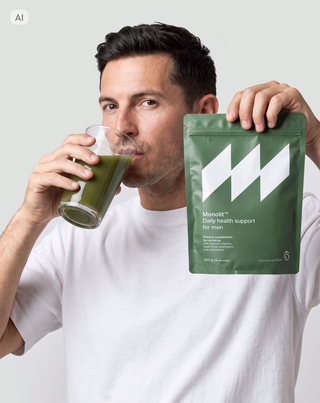 Supplement voor mannen voor algehele ondersteuning van het lichaam, vitamines, mineralen, vezels Monolit