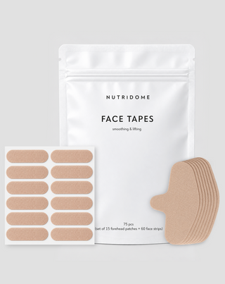 Huidtapes voor het gezicht, gladmakend en liftend 75 stuks Nutridome