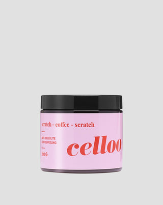 Lichaamsscrub met koffie en natuurlijke oliën om cellulitis en striae te verminderen van Celloo - 1