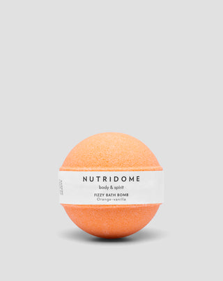 Nutridome huidhydraterende bruisbadbal met voedende oliën Sinaasappel Vanille - 2