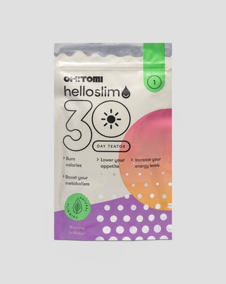Reinigende thee voor overdag lichaam detox in 30 dagen fruit- en kruidenmix Hello Slim Oh!Tomi - 1