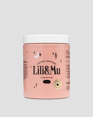 Lili&Mu geitenmelk badpoeder voor moeders met jojoba-olie en panthenol - 1