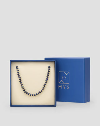 Vergulde brillenketting met lapis lazuli Mys_1 - 5