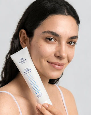 Gezichtspeeling voor de acnegevoelige huid met niacinamide, panthenol, BHA en microkorrels Anti-Acne Orphica