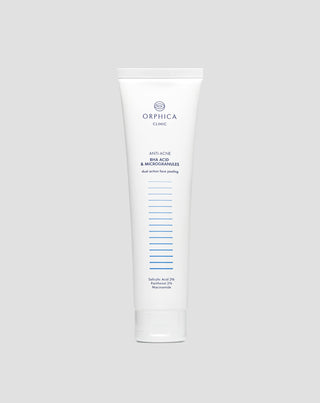 Gezichtspeeling voor de acnegevoelige huid met niacinamide, panthenol, BHA en microkorrels Anti-Acne Orphica
